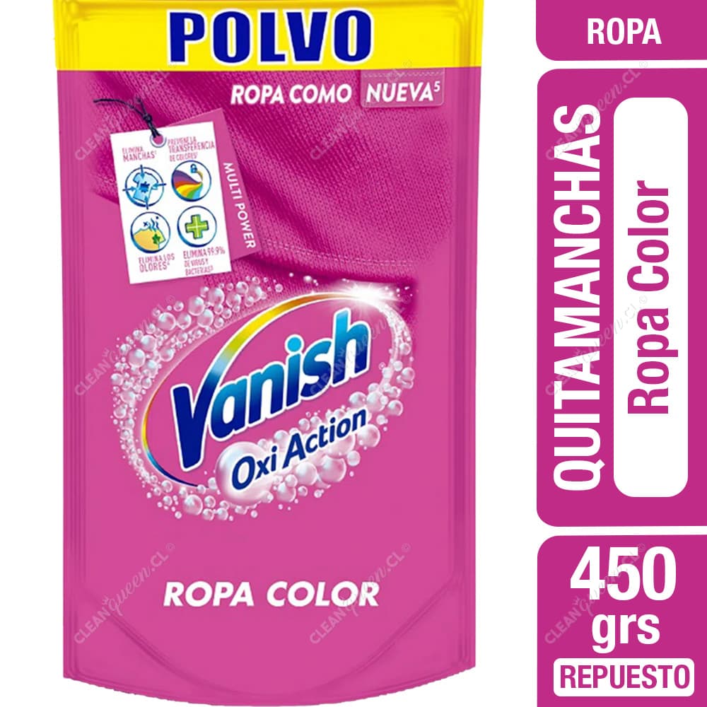 Vanish Quitamanchas en Polvo Ropa Color Repuesto 450 g