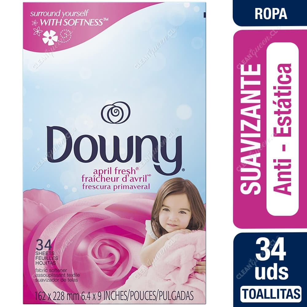 Downy Toallitas Suavizantes Anti-Estática 34 un