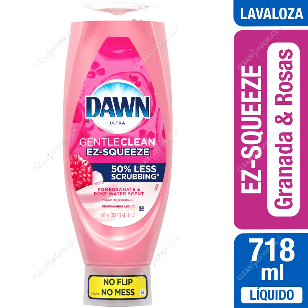 Dawn Lavaloza Ez-Squeeze Gentle Clean Pomegranate & Rose Water 718 ml
