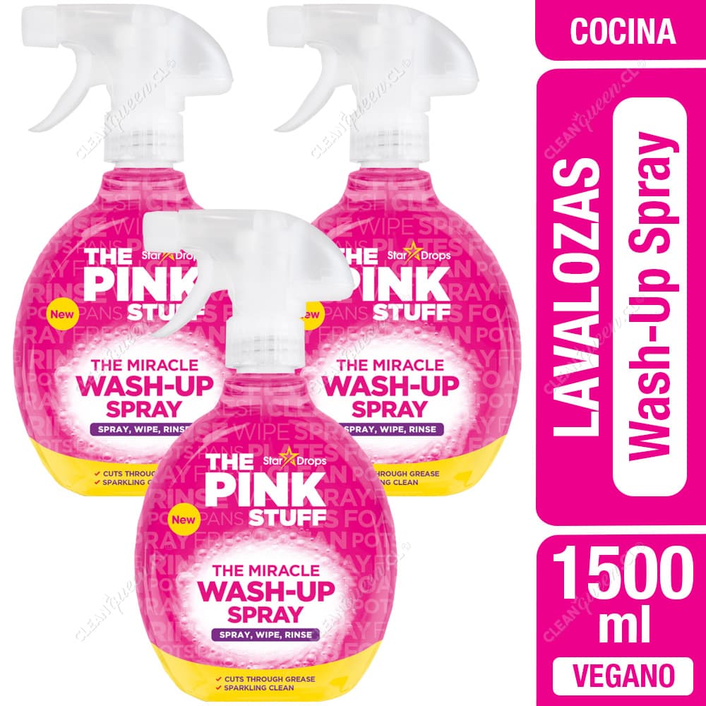 The Pink Stuff Lavalozas Wash-Up Spray 3 x 500 ml