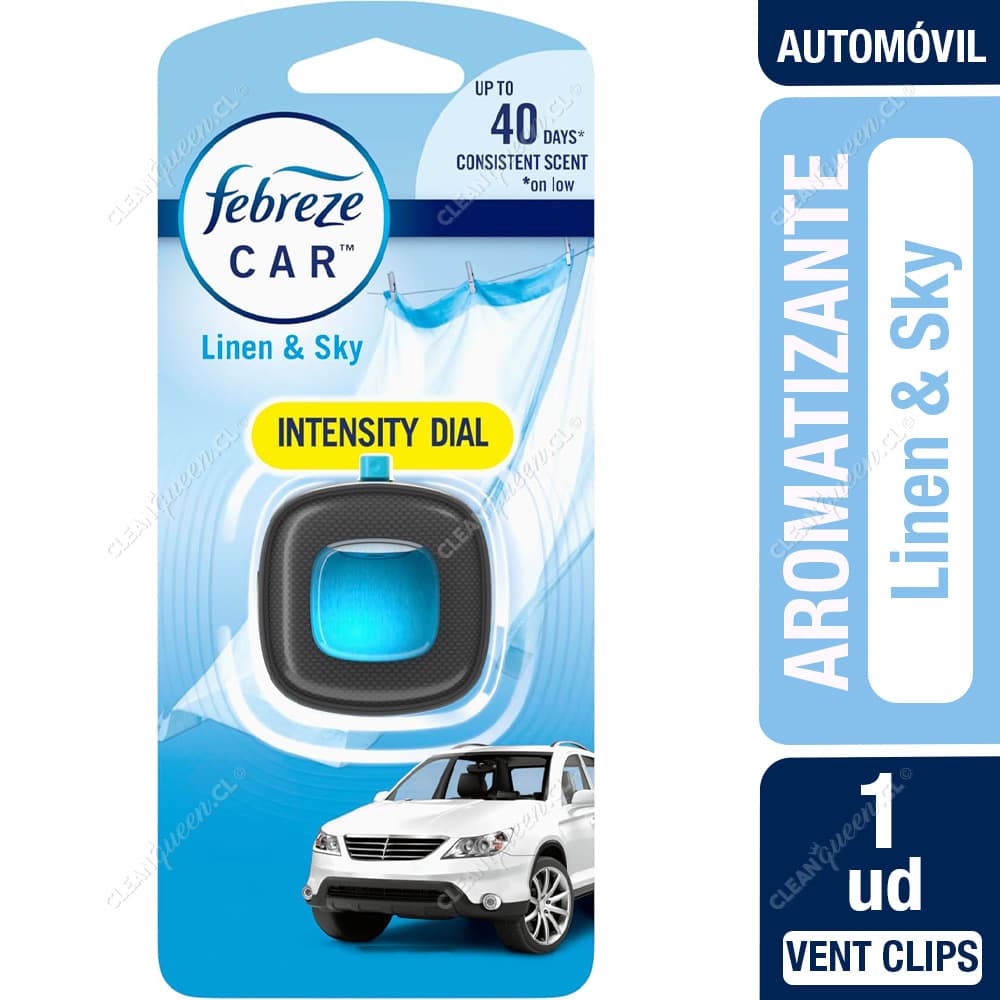 Febreze Aromatizante Automóvil Vent-Clips Linen & Sky