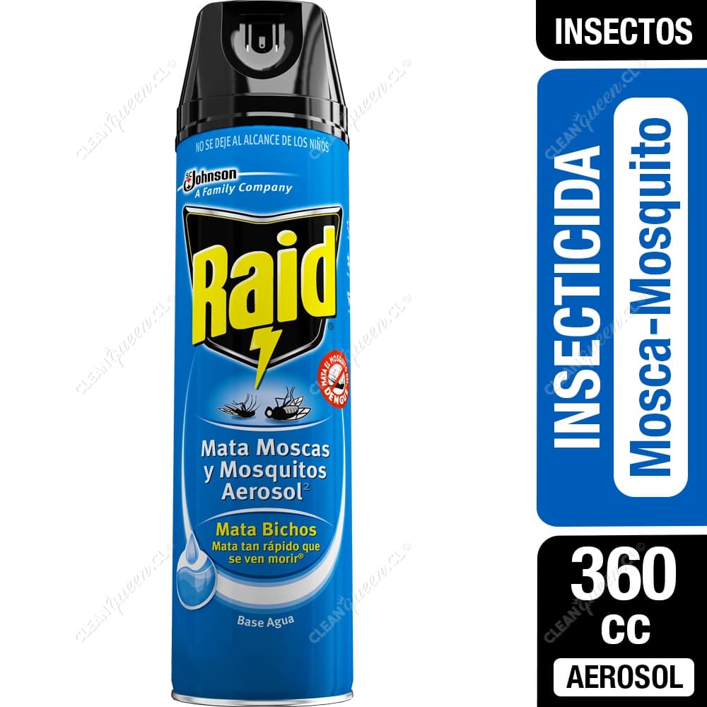 Raid Insecticida Mata Mosquitos, Moscas y Zancudos 360 cc