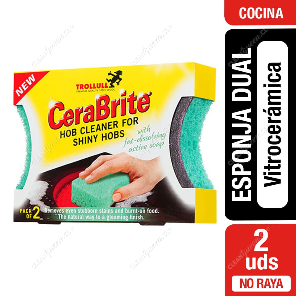 Trollull Esponja Dual para la Vitrocerámica CeraBrite 2 un