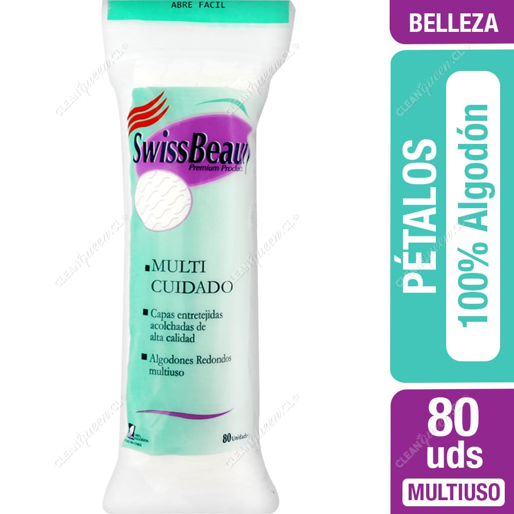 Swiss Beauty Pétalos Desmaquillantes 100% Algodón 80 un