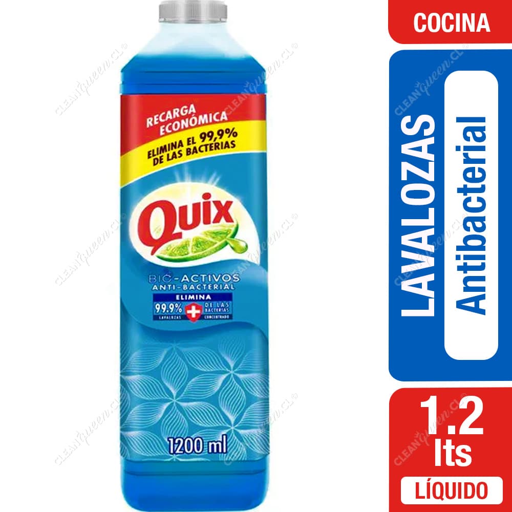 Quix Lavaloza Bio Activos Concentrado Antibacterial Recarga 1.2 L