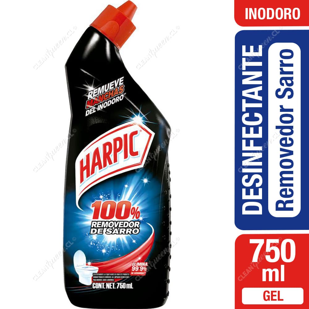 Harpic Limpiador Desinfectante Inodoro Removedor de Sarro 750 ml
