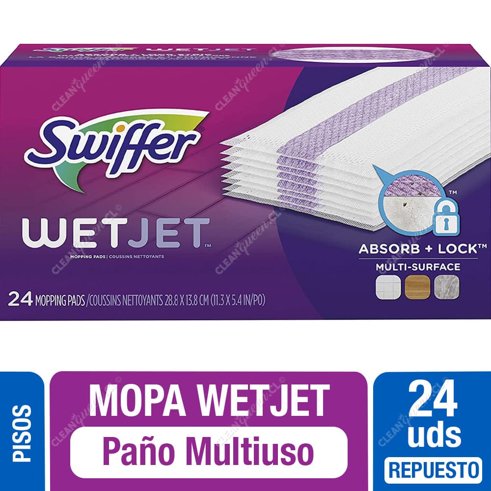 Swiffer Paños Multiuso Mopa Wet Jet Repuesto 24 un