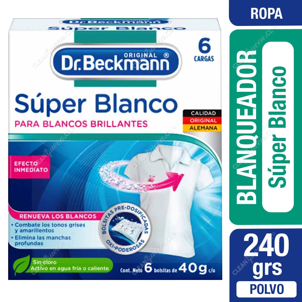 Dr. Beckmann Blanqueador Ropa Súper Blanco 240 g