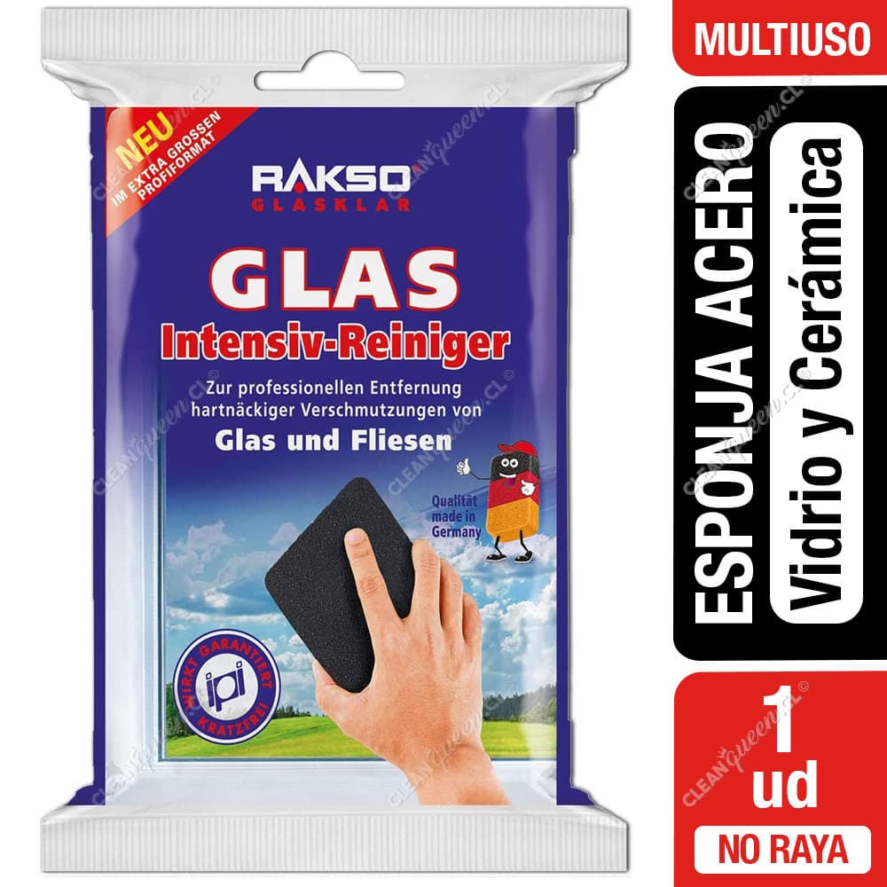 Rakso Esponja de Acero Inoxidable para Vidrios y Cerámicas