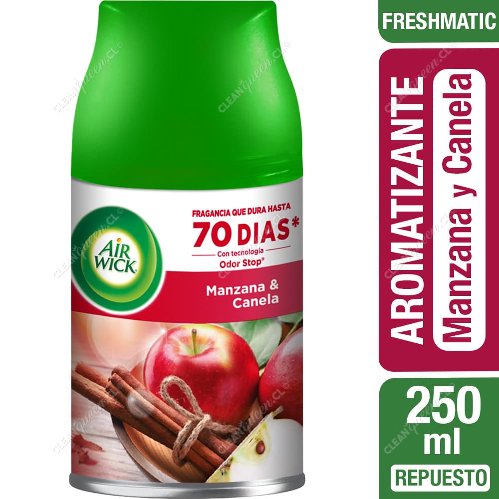 Air Wick Repuesto Aromatizante Freshmatic Manzana y Canela 250 ml