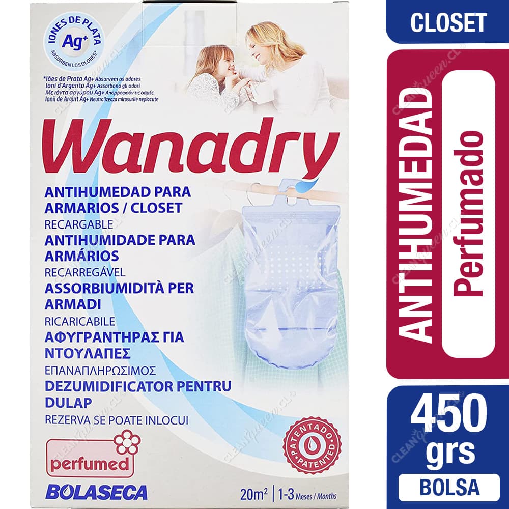 Bolaseca Sistema Antihumedad Wanadry Closets y Armarios 450 g