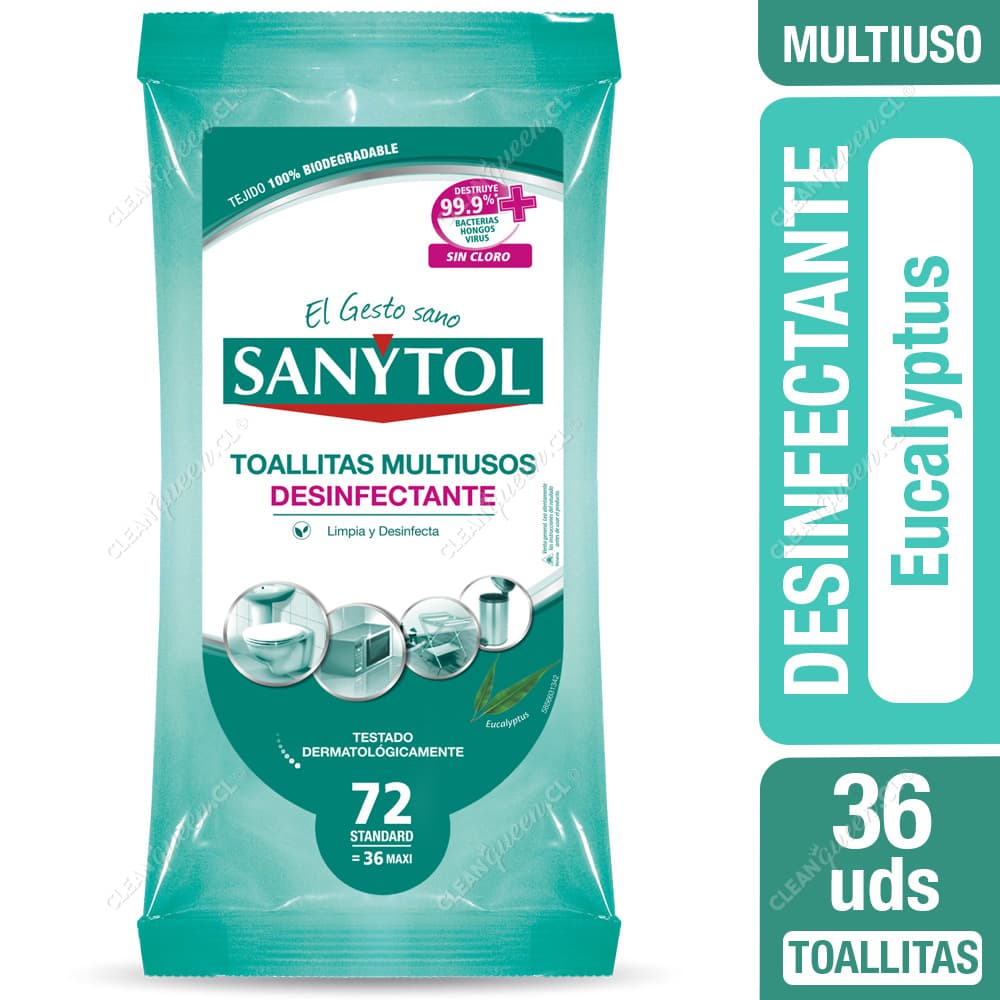 Sanytol Toallitas Desinfectantes Multiuso 36 Maxi un