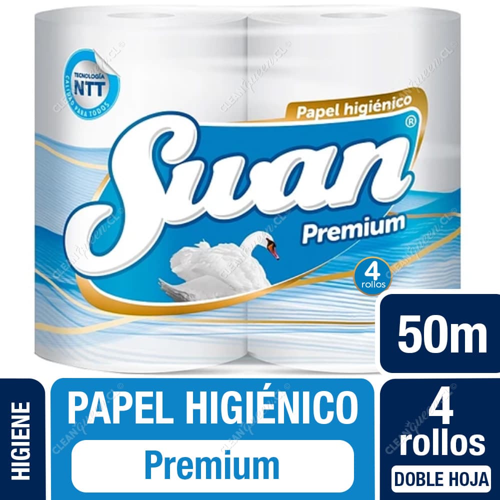 Swan Papel Higiénico Premium Doble Hoja 50 m 4 un