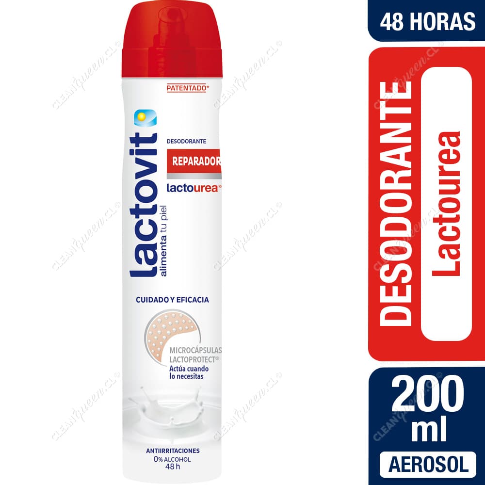 Lactovit Desodorante Aerosol Reparador Lactourea 200 ml