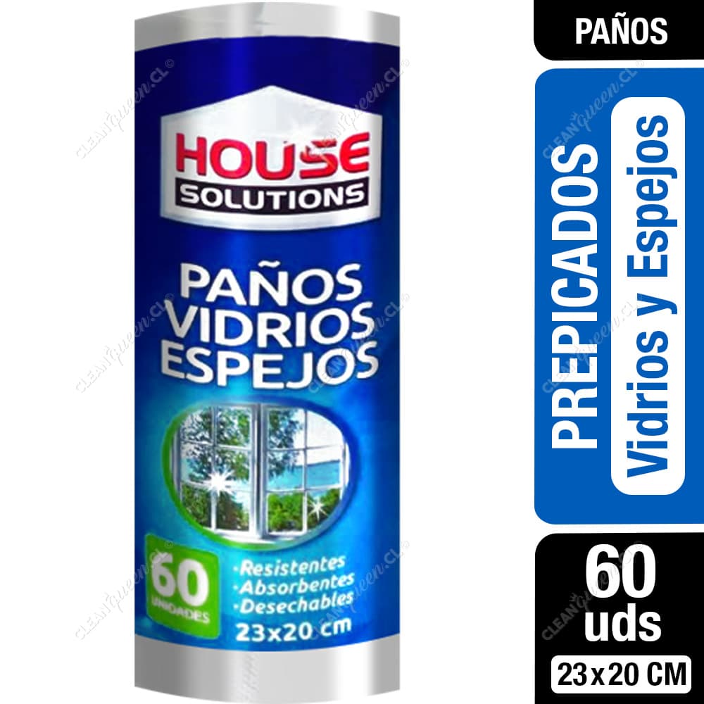 House Solutions Paños Prepicados Vidrios y Espejos 60 un