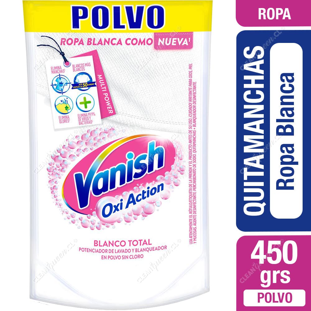 Vanish Quitamanchas en Polvo Ropa Blanca Repuesto 450 g