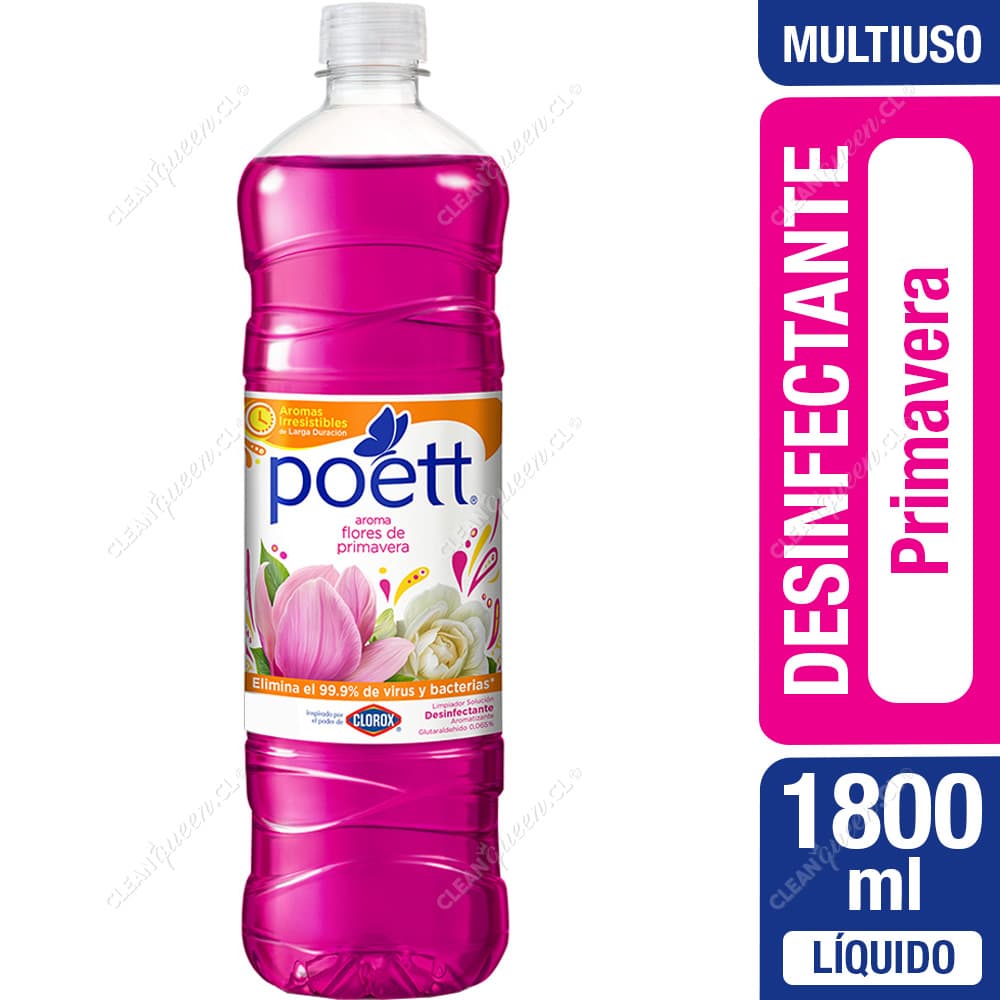 Poett Desinfectante Líquido Primavera 1800 ml