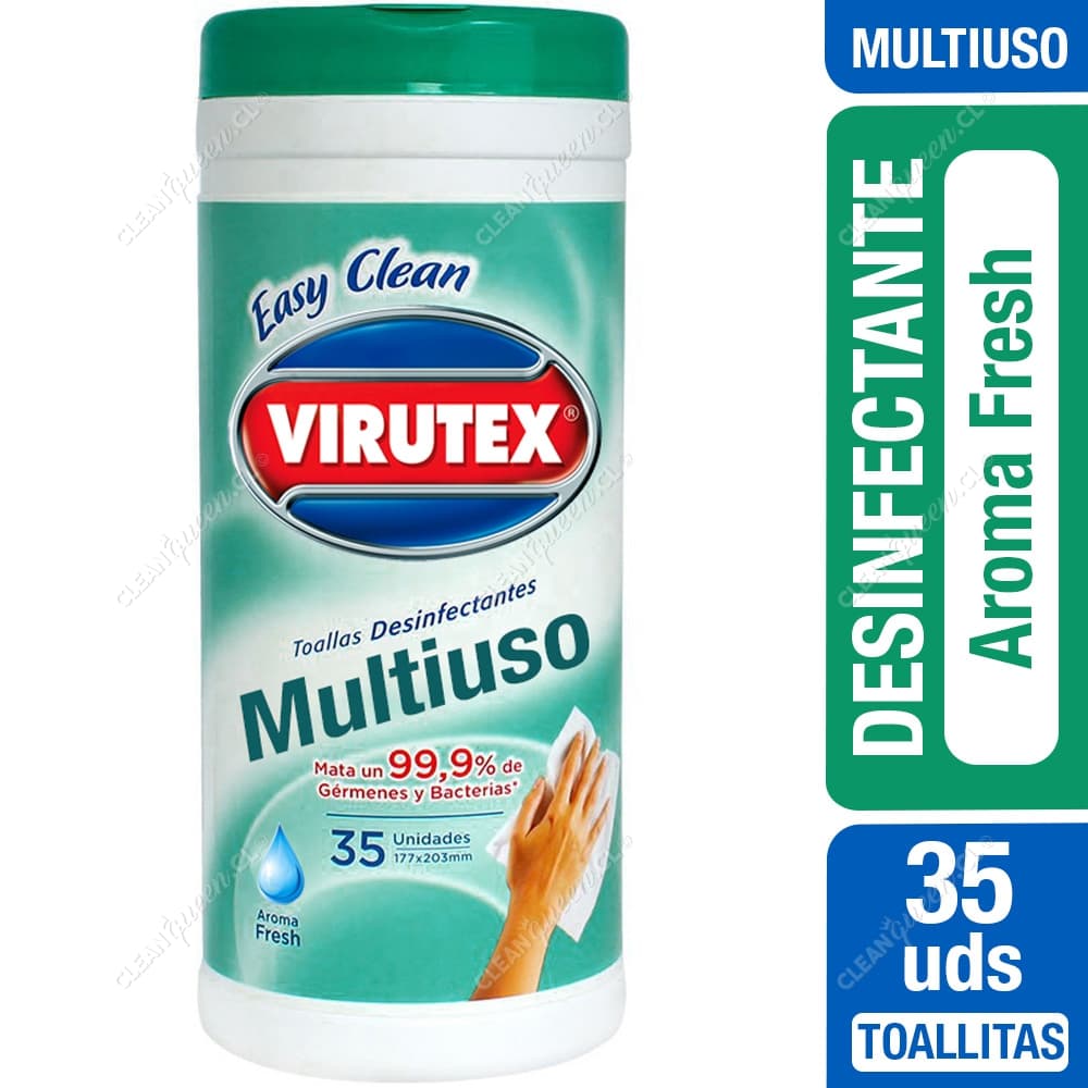 Virutex Toallitas Desinfectantes Multiuso Fresh 35 un