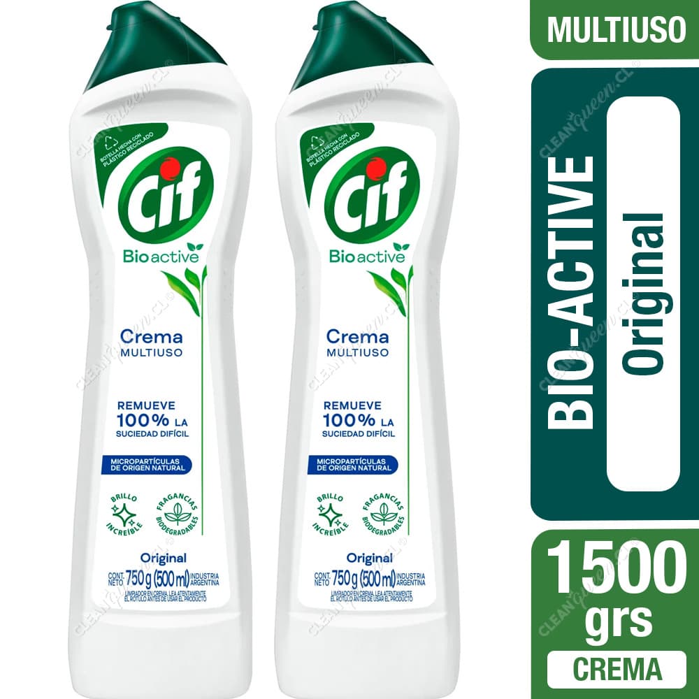 Cif Limpiador Crema Bioactive Original 2 x 750 g