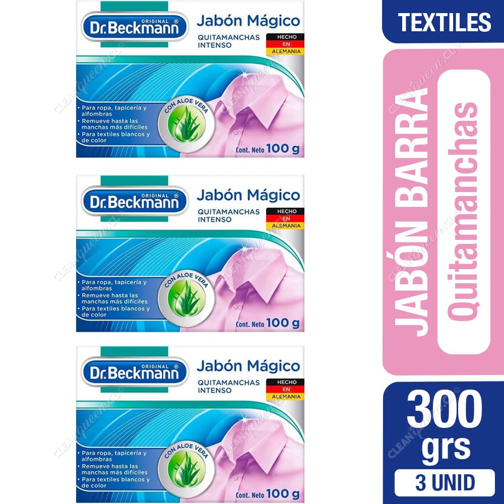 Dr. Beckmann Jabón Mágico Quitamanchas Intenso 3 x 100 g