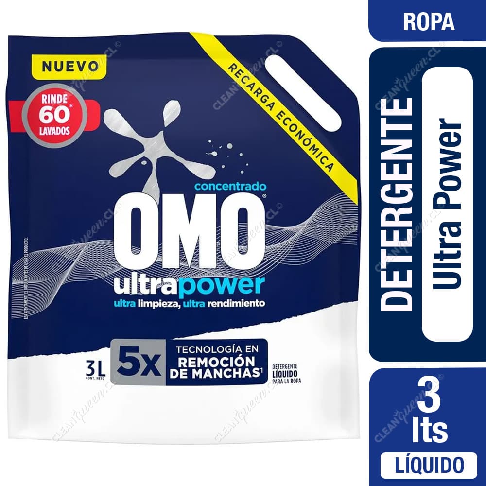 Omo Detergente Líquido Matic Ultra Power Doypack 3 L