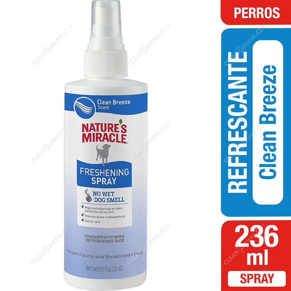 Nature's Miracle Spray Refrescante para Perros Clean Breeze 236 ml