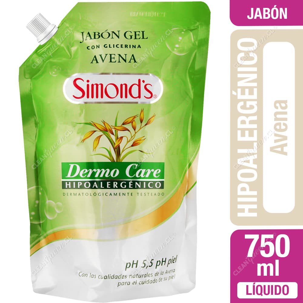 Simond's Jabón Líquido Avena Dermocare Doypack 750 ml