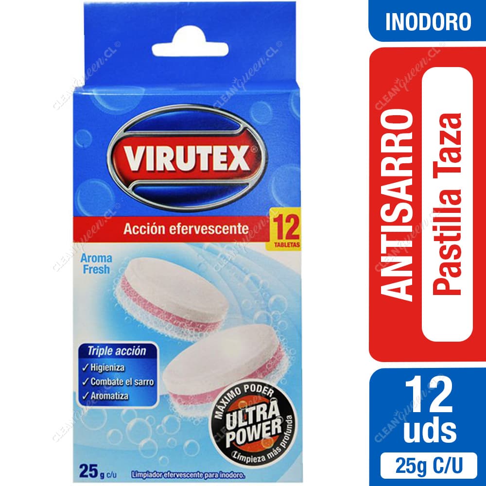 Virutex Pastillas Inodoro Efervescentes Antisarro 12 un