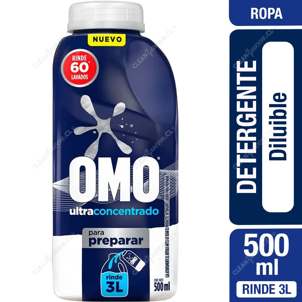 Omo Detergente Líquido Ultra Power Diluible 500 ml
