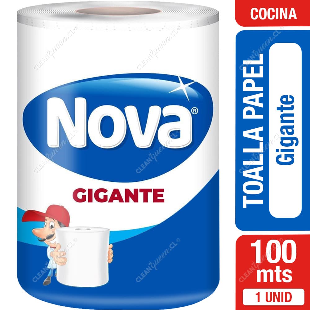 Nova Toalla de Papel Gigante Doble Hoja 100 m