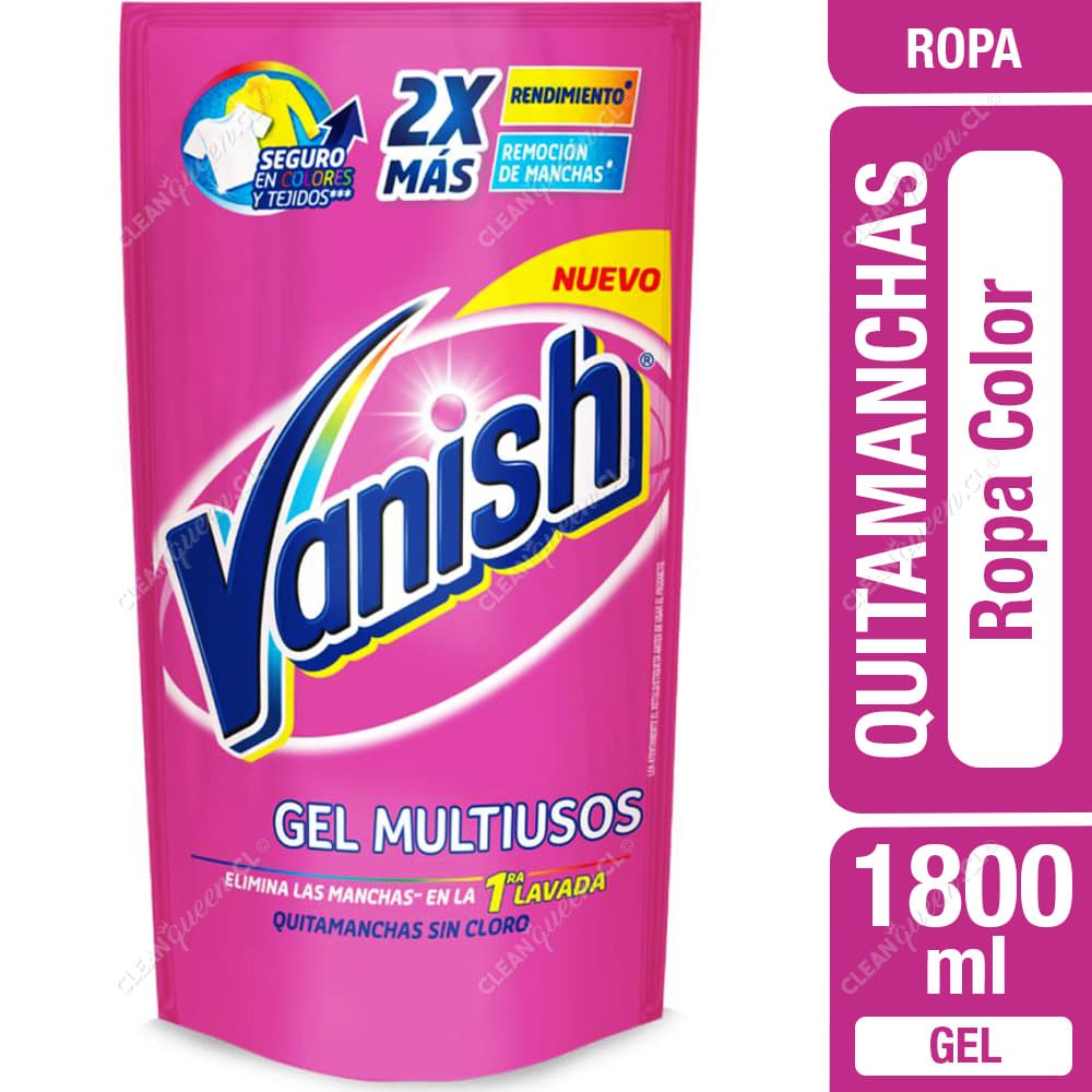 Vanish Quitamanchas en Gel Multiuso Ropa Color Doypack 1800 ml