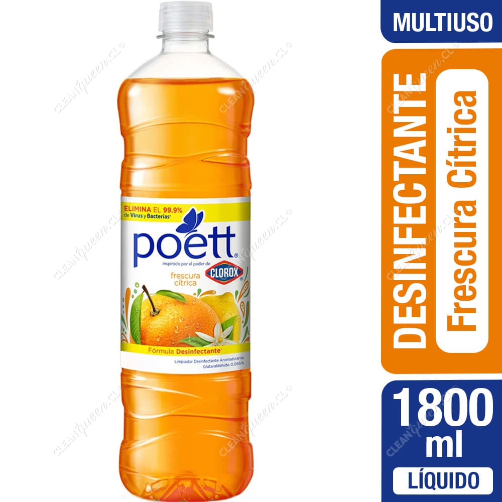 Poett Desinfectante Líquido Frescura Cítrica 1800 ml