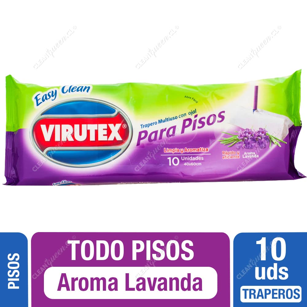 Virutex Trapero Húmedo Todo Pisos con Ojal Lavanda 10 un