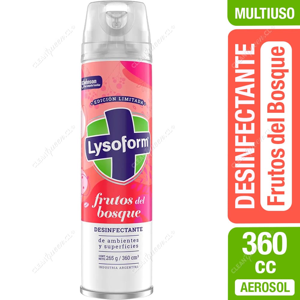 Lysoform Desinfectante Aerosol Frutos del Bosque 360 cc