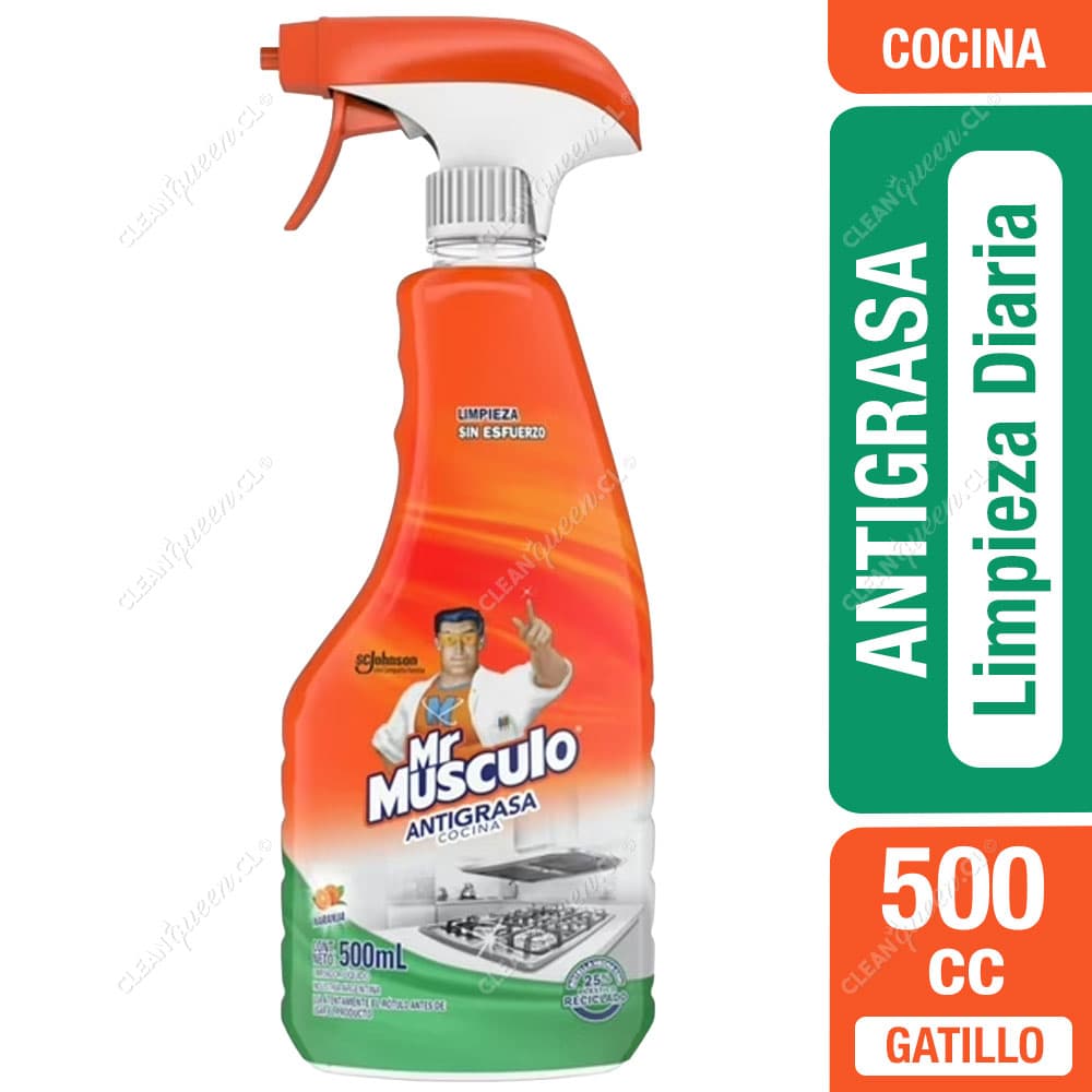 Mr. Músculo Limpiador Antigrasa Cocina Limpieza Diaria Gatillo 500 cc