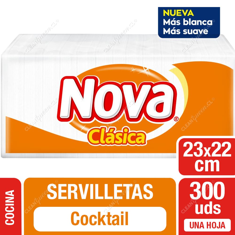 Nova Servilleta Cocktail Clásica 23 x 22 cm 300 un