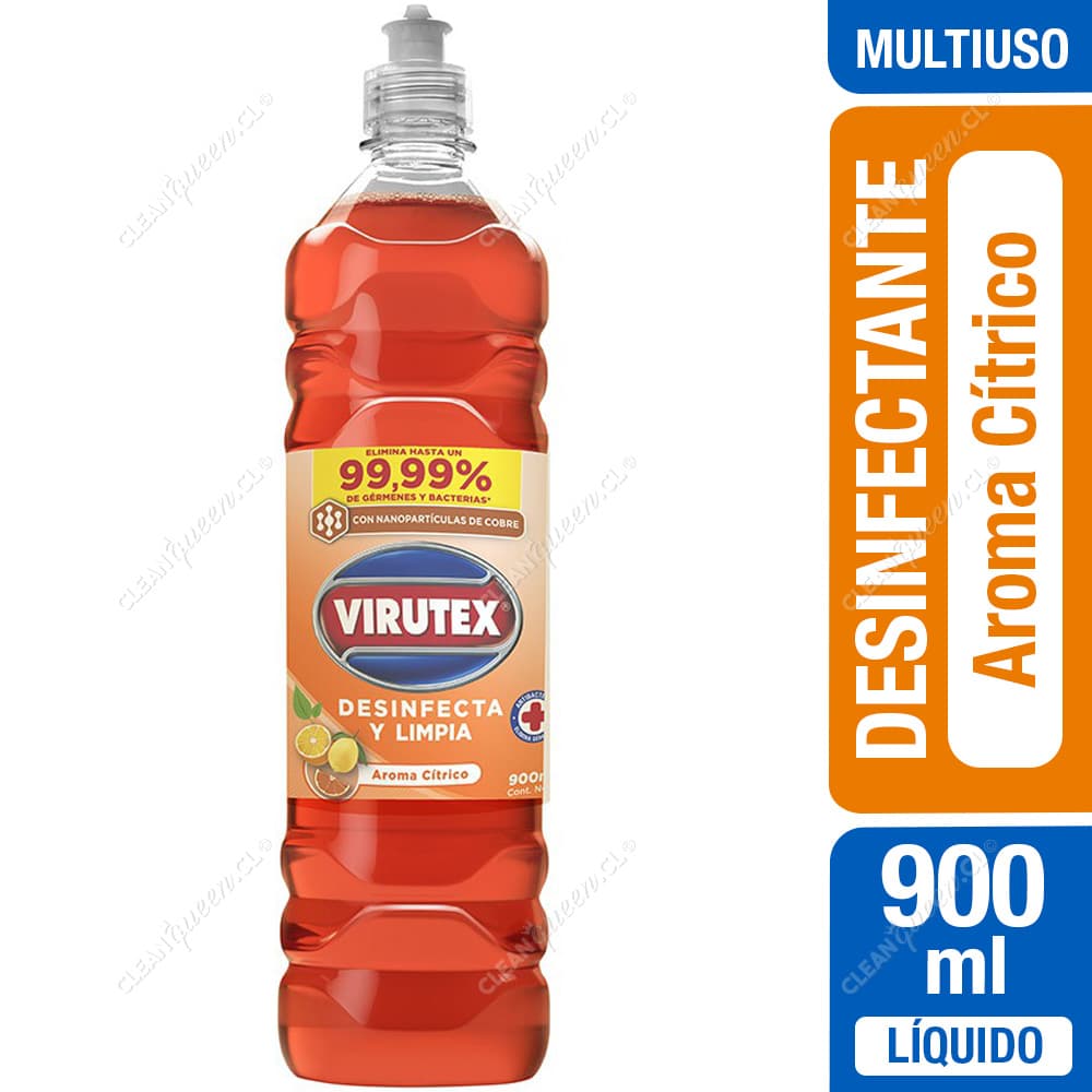 Virutex Desinfectante Líquido Multiuso Cítrico 900 ml
