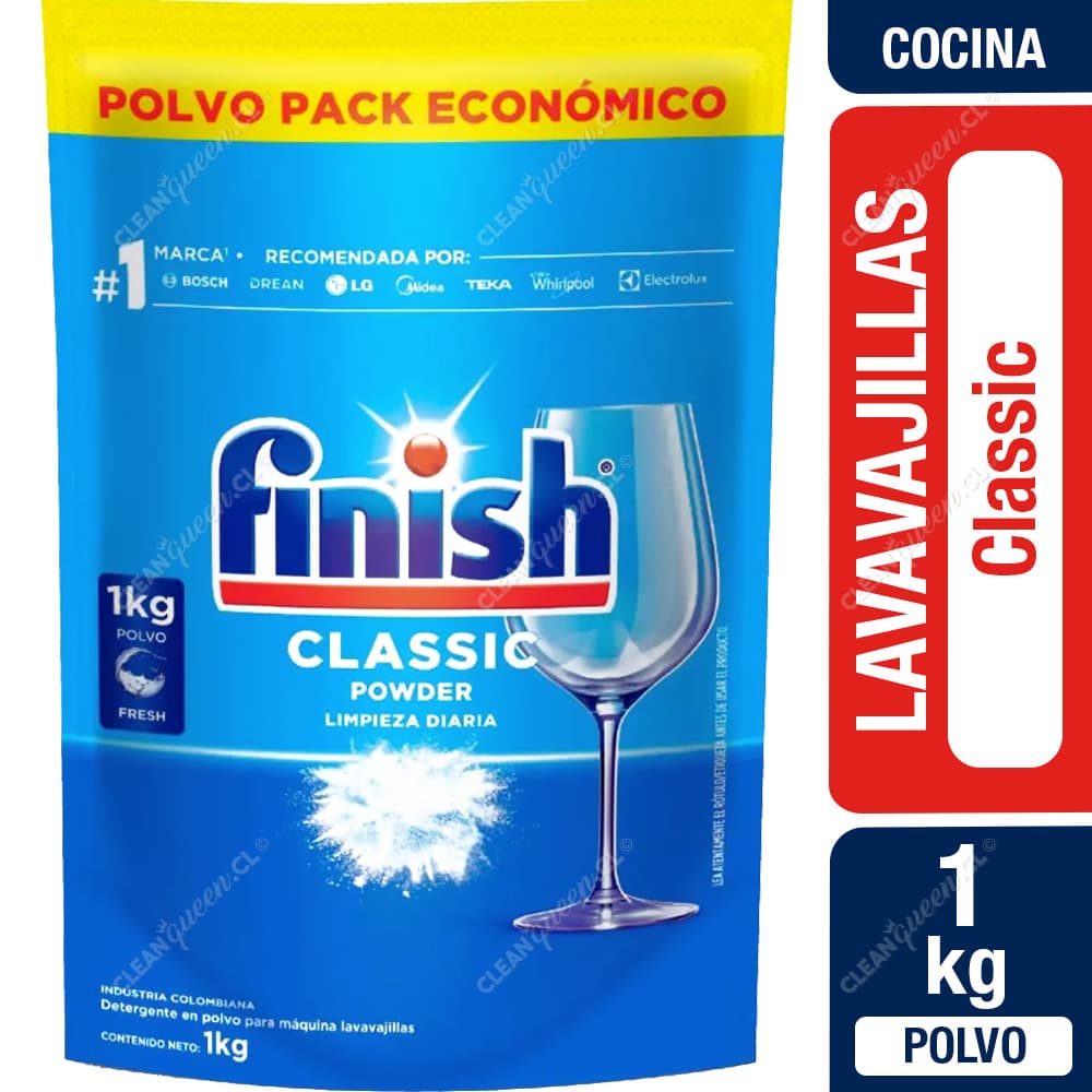 Finish Detergente Lavavajillas Polvo Pack Económico 1 kg